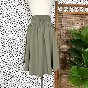 Lululemon | The Everyday Skirt Khaki Olive Green Athleisure Travel Skirt 4